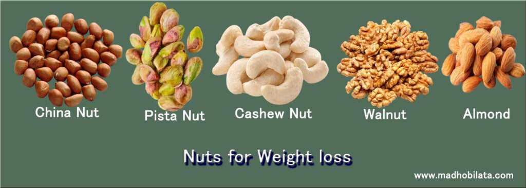 Types of nuts that help to rich your diet chart for weight loss